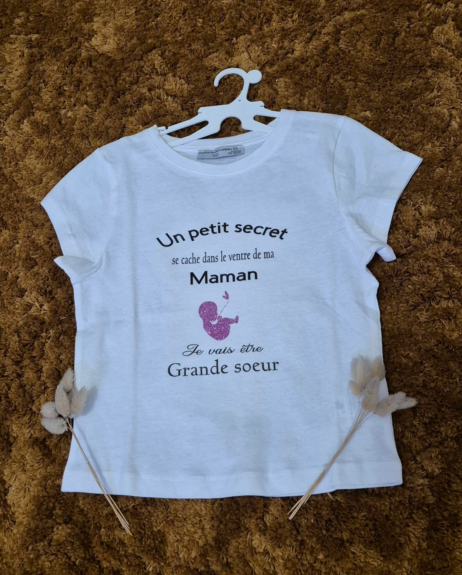 Tee-shirt annonce grossesse 